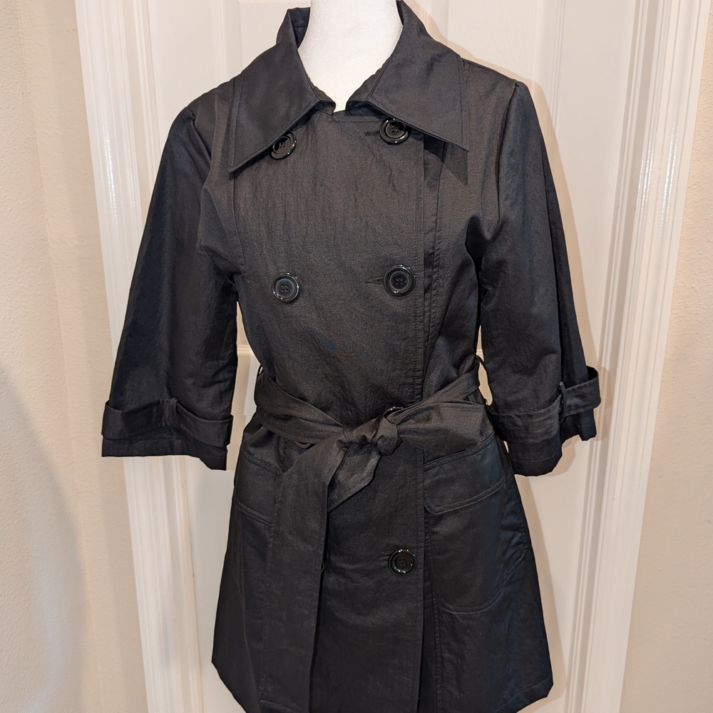 Classic Black Women's Trench Coat